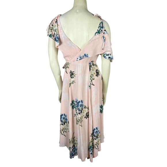 Astr the Label NWT New Pink Floral Wrap Dress sz Small - Picture 12 of 16